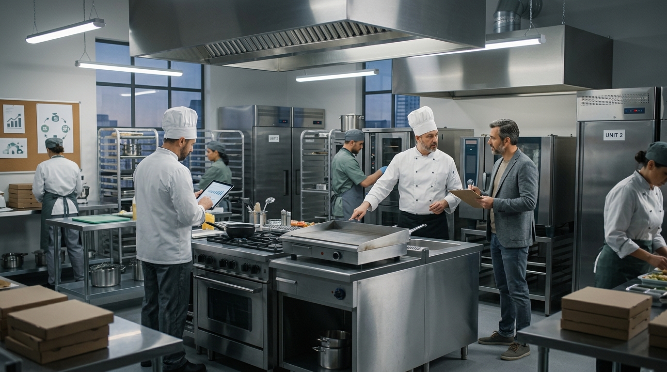 Illustration: Restaurant Equipment Lease vs Buy for Ghost Kitchens: The 2026 Financial Guide